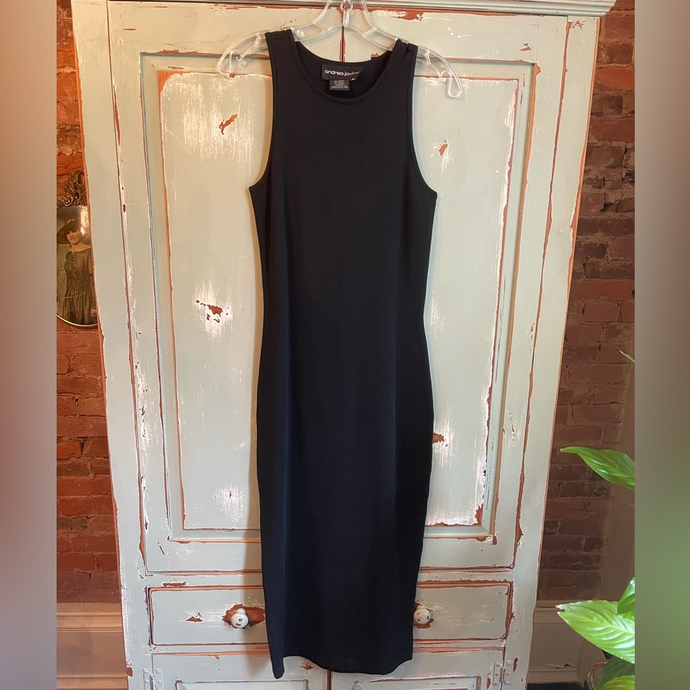 Vintage Never Worn Andrea Jovine Little Black Dress Size Small